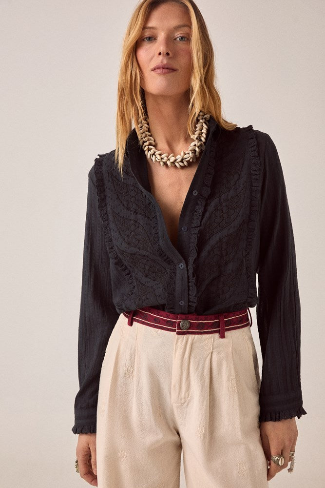 Javiera Shirt - Onyx - Maison Hotel