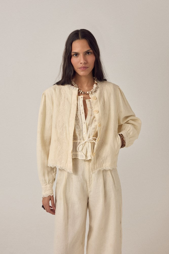 Otelo Jacket - Ivory - Maison Hotel