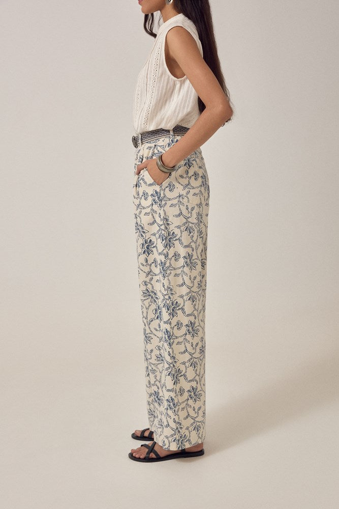 Simone Pants - White Fuji - Maison Hotel