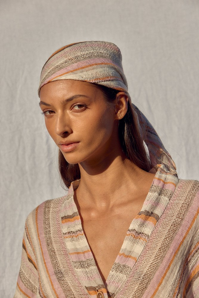 Estilo Emporio-Mantle Jacket - Fez Stripe-Jacket-st-barts-brisbane-goldcoast-cabarita-southport