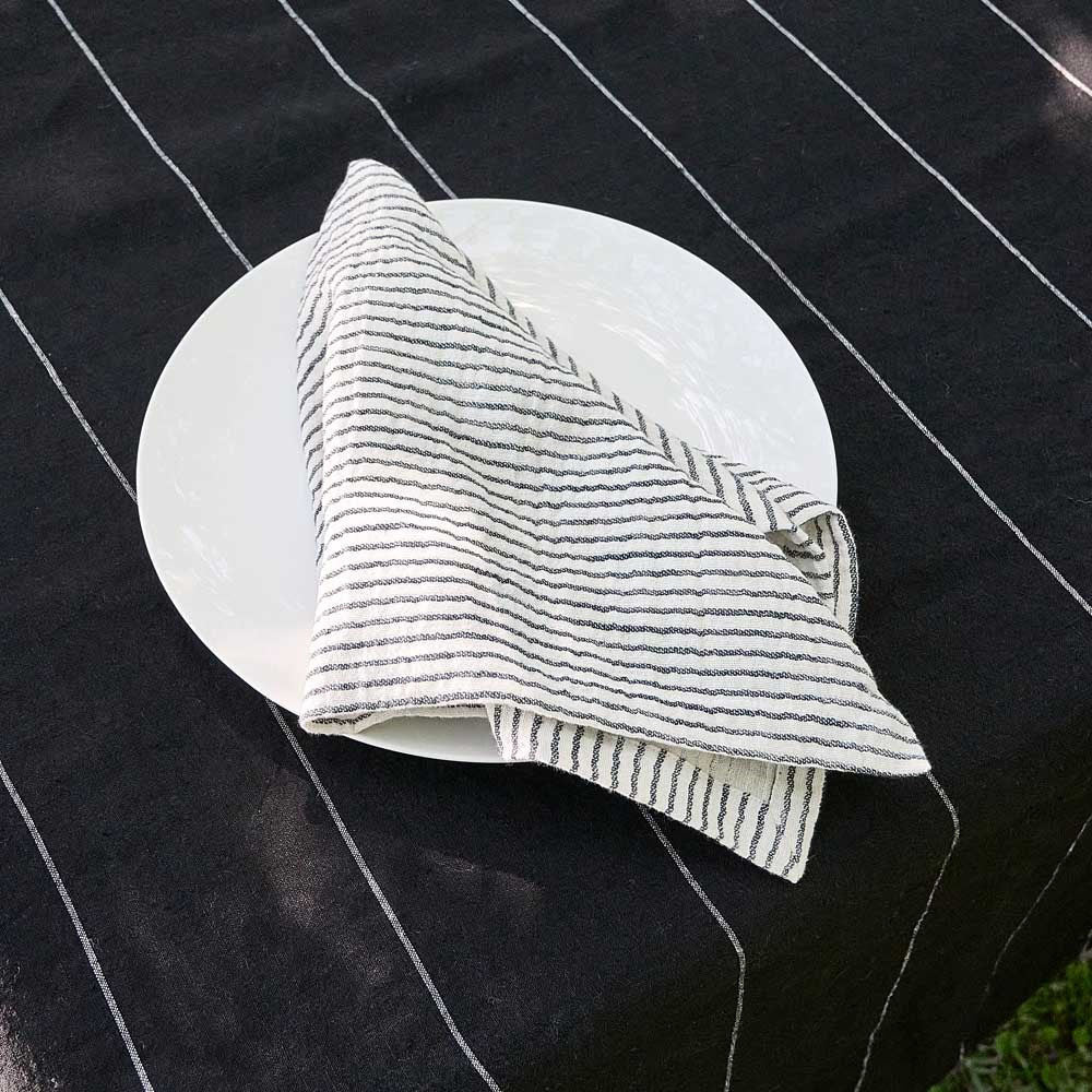 Marina Napkin - Ink Stripe