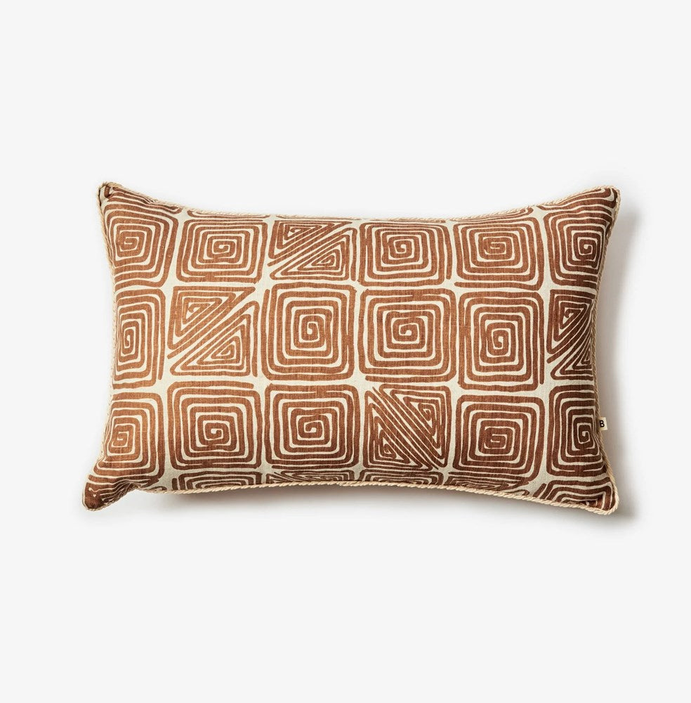 Maze Cushion - Tan