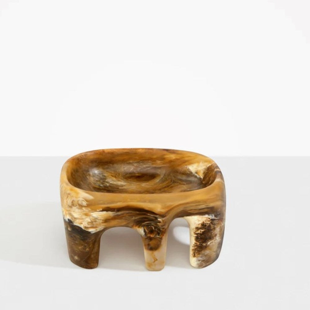 Medium Branch Bowl - Light Horn