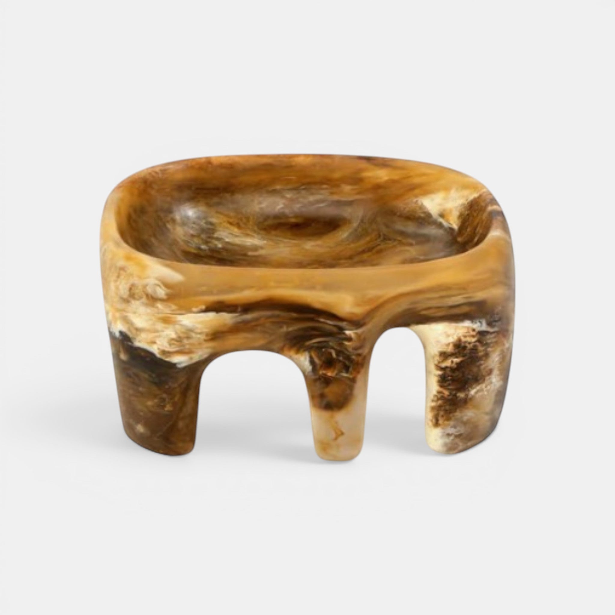 Medium Branch Bowl - Light Horn