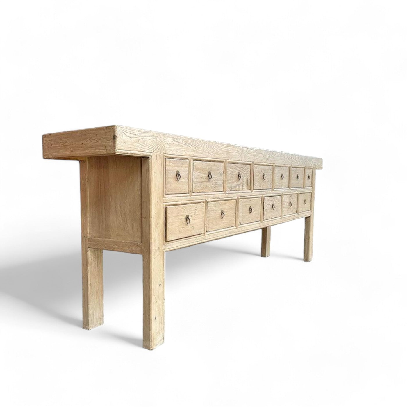 Mira 13 Drawer Rustic Elm Sideboard