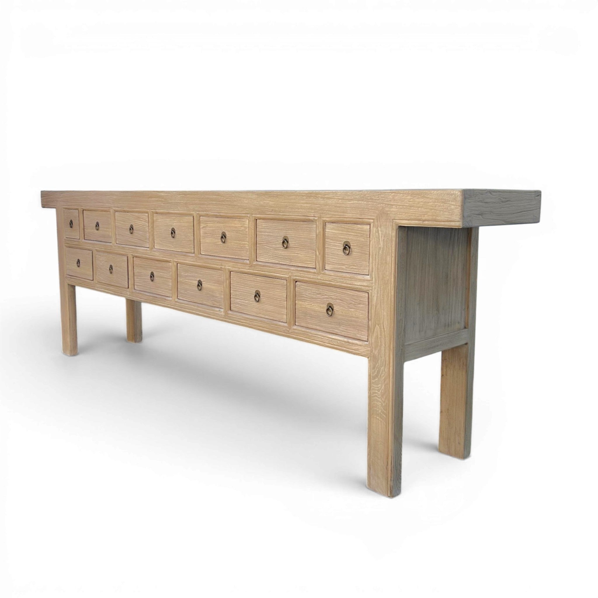 Mira 13 Drawer Rustic Elm Sideboard