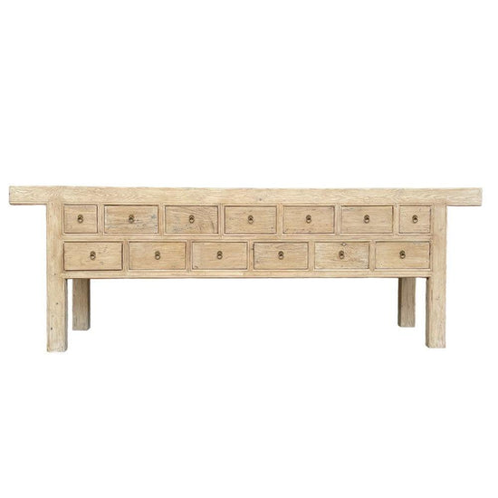 Mira 13 Drawer Rustic Elm Sideboard
