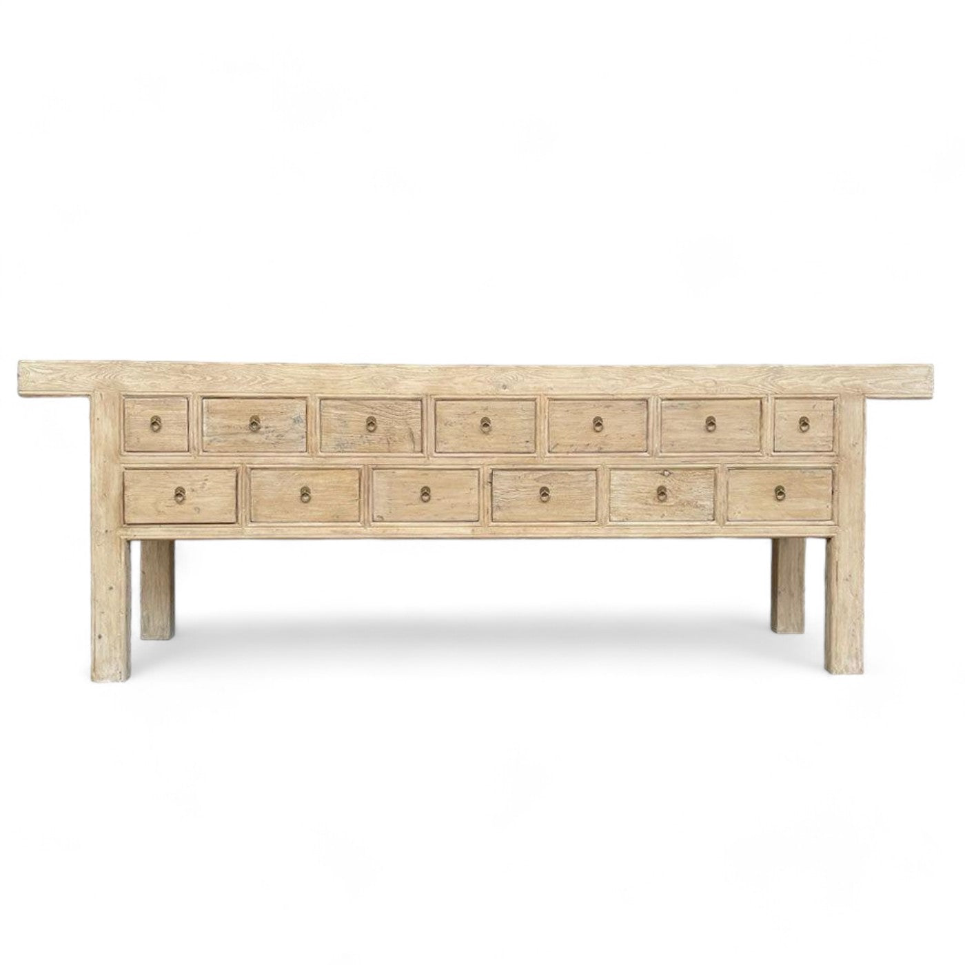 Mira 13 Drawer Rustic Elm Sideboard