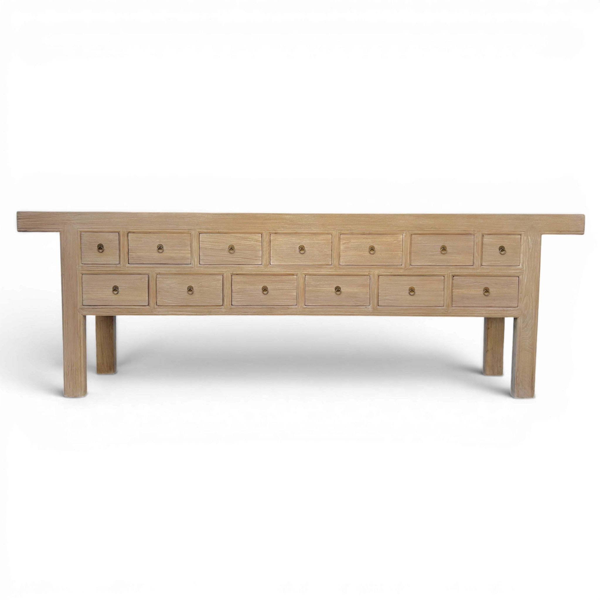 Mira 13 Drawer Rustic Elm Sideboard