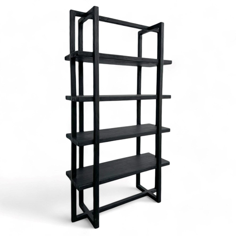 Moro Black Open Shelving Unit