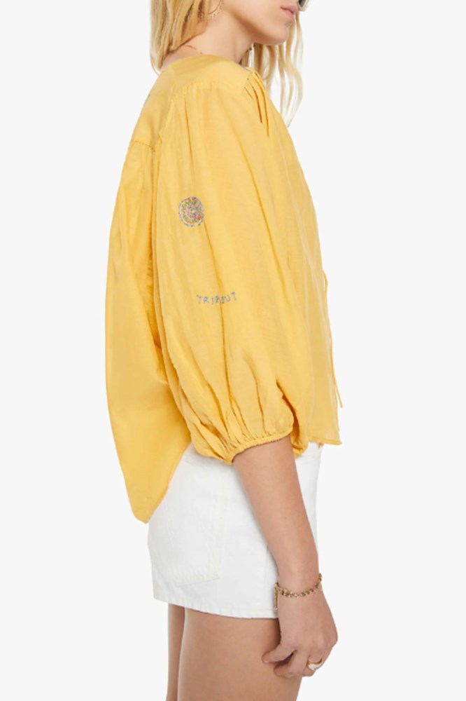 The Breeze Yoke Top - Golden Apricot - Mother