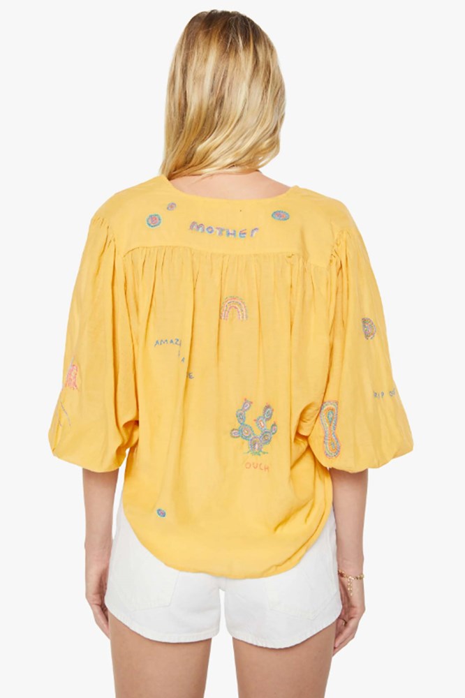 The Breeze Yoke Top - Golden Apricot - Mother