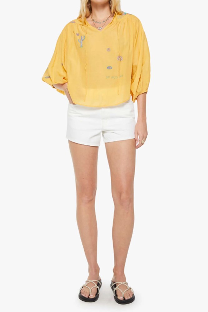 The Breeze Yoke Top - Golden Apricot - Mother