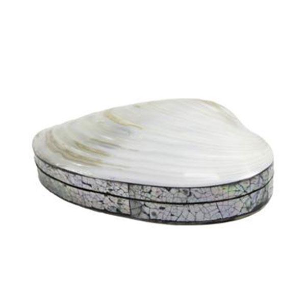 Mother of Pearl Shell Clutch or Jewellery Box - Large
