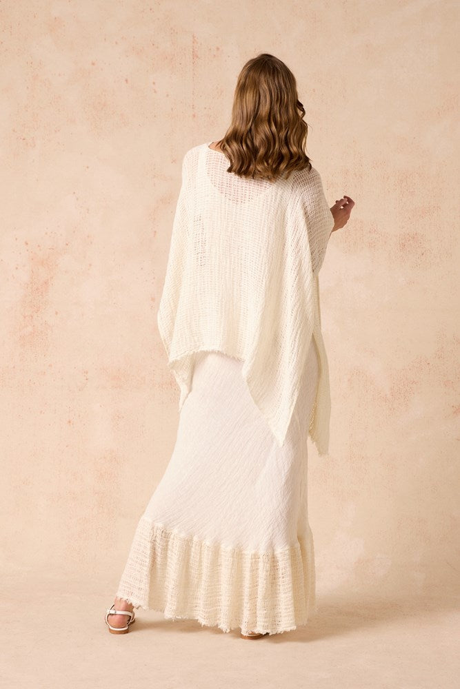 Multi Wear Poncho - Giorno Panna