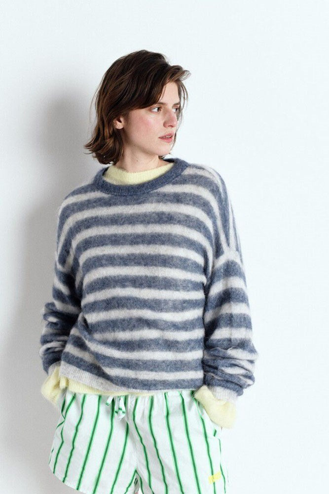Nenybay Jumper - Polar/Tornado Stripe Melange