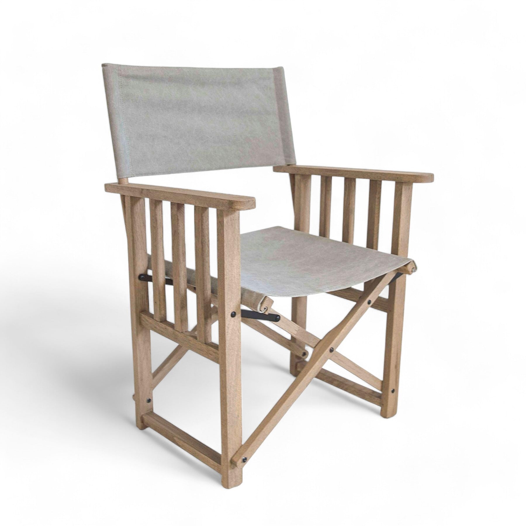 Nevada Light Grey Canvas Directors Chair