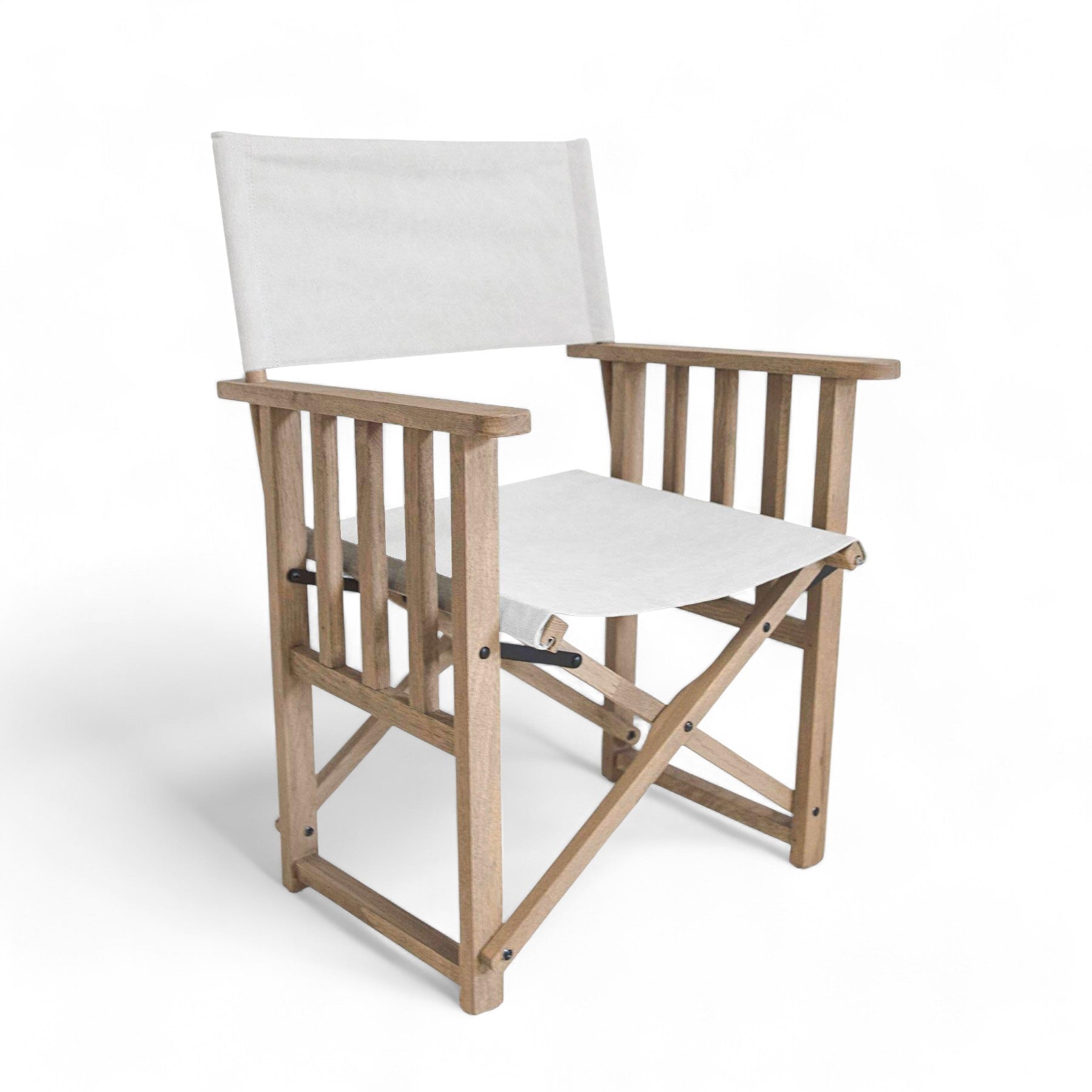 Nevada White Canvas Directors Chair