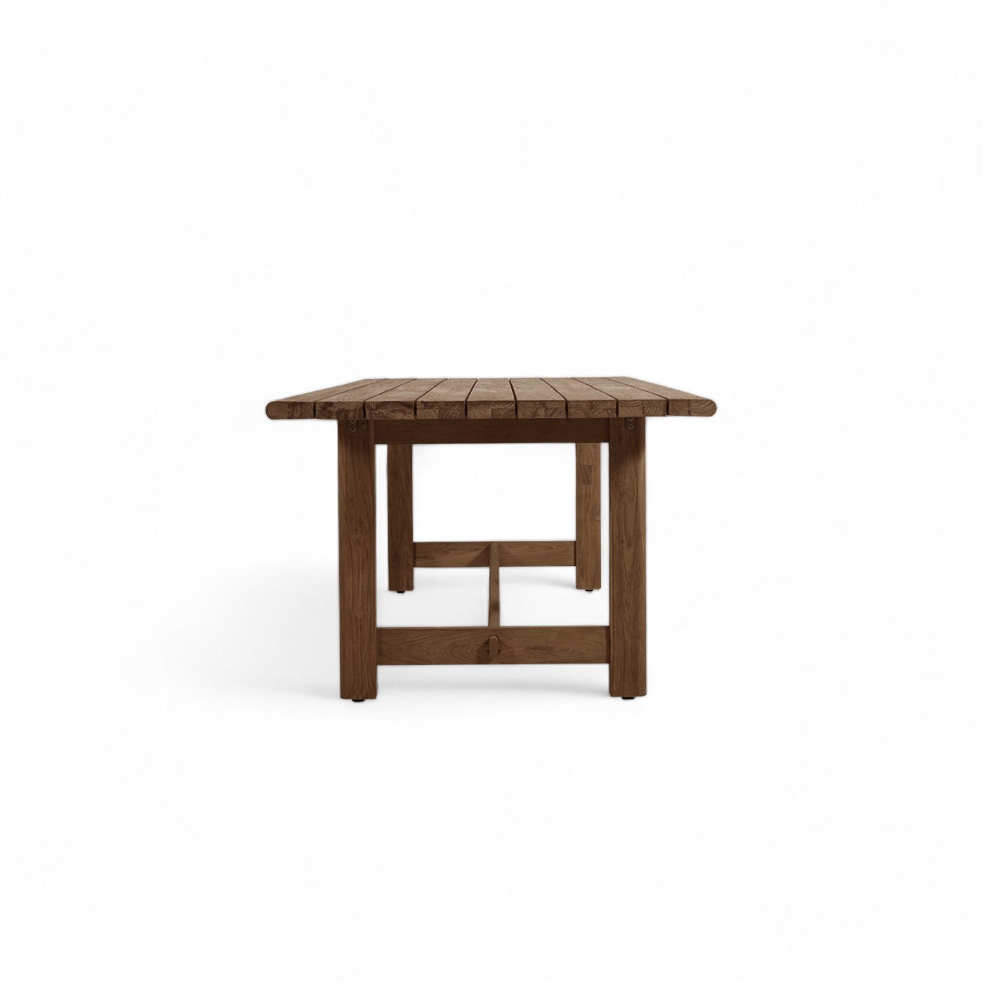 Neve Outdoor Rectangle Teak Dining Table 2.5m - Seats 6-8