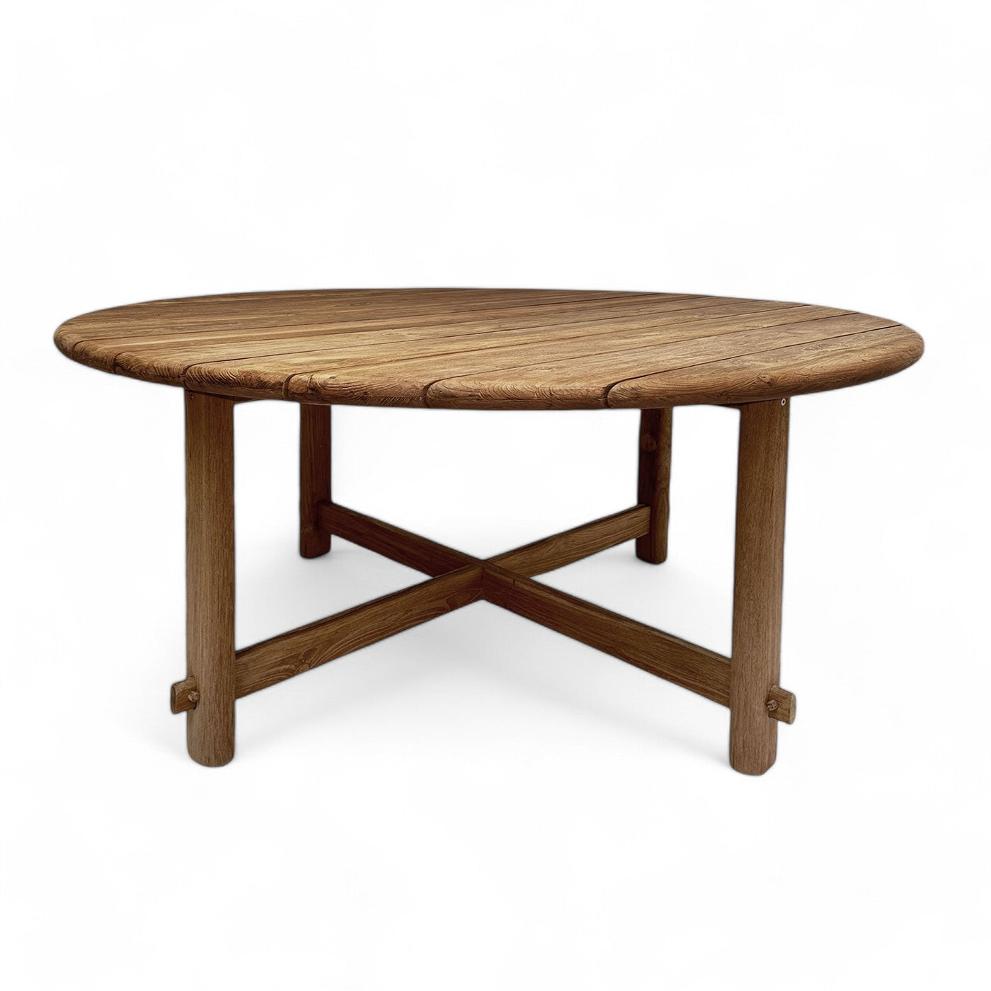 Neve Outdoor Round Teak Dining Table 160cm - Seats 4-6