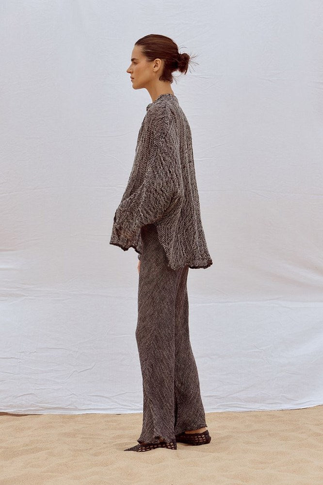 Estilo Emporio-Novo Flare Pant - Binario Black-Pants-st-barts-brisbane-goldcoast-cabarita-southport