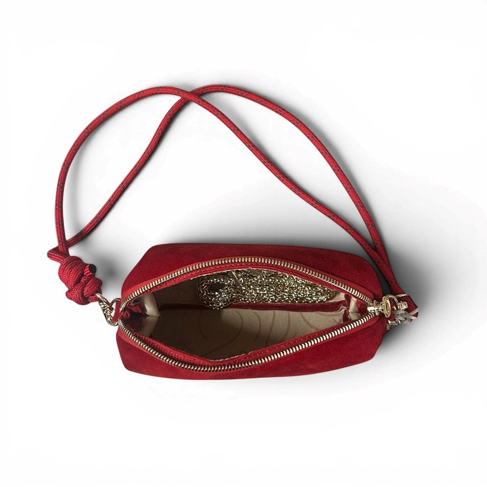 Nuage Pouch - Suede Rouge