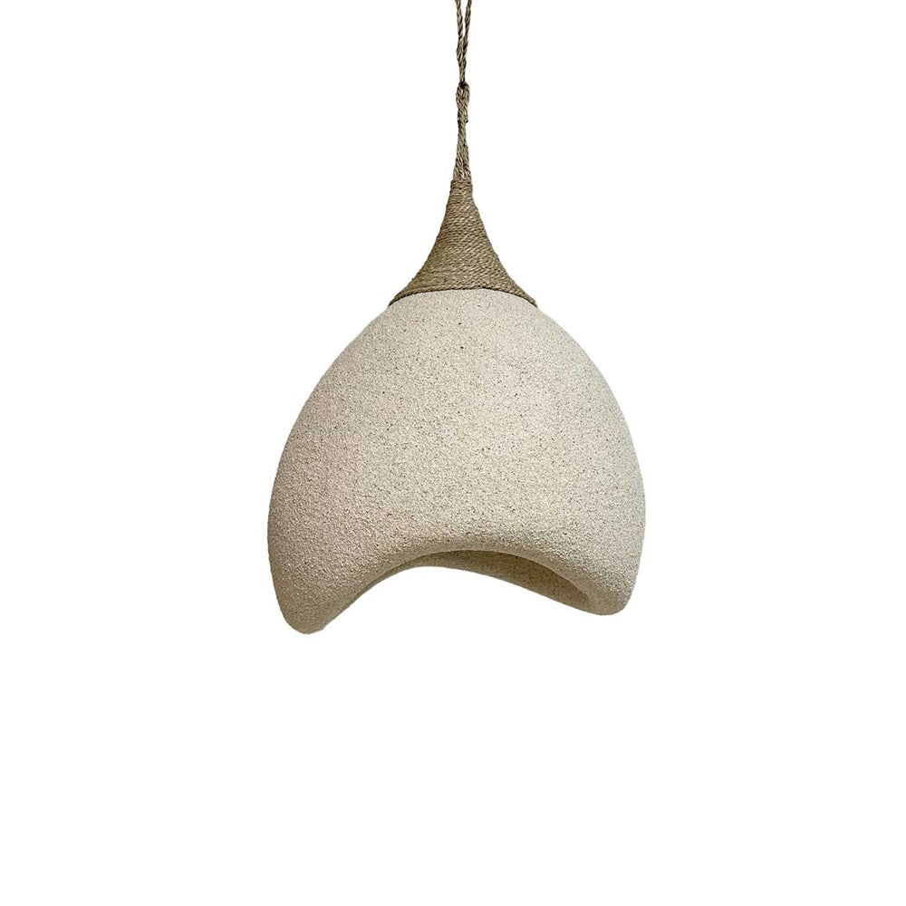 Obi Sand Dome Pendant Light - Natural