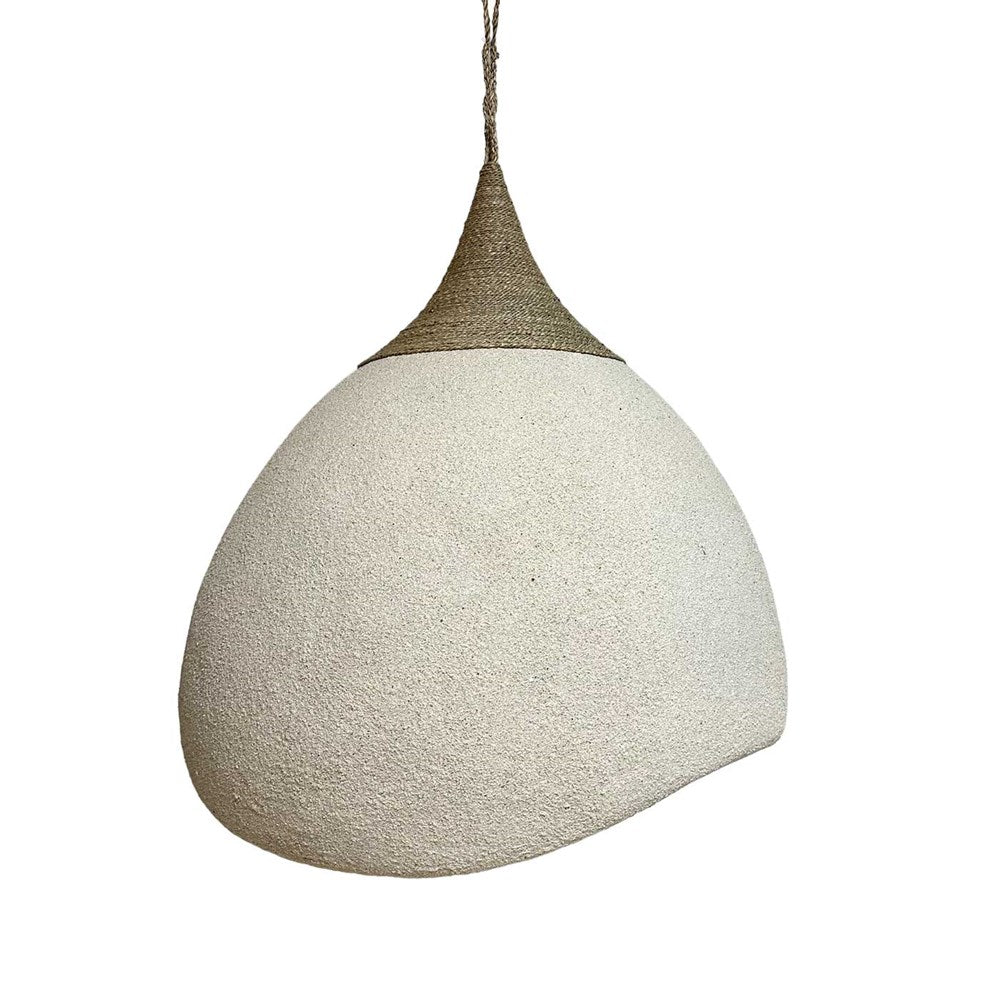 Obi Sand Dome Pendant Light - Natural