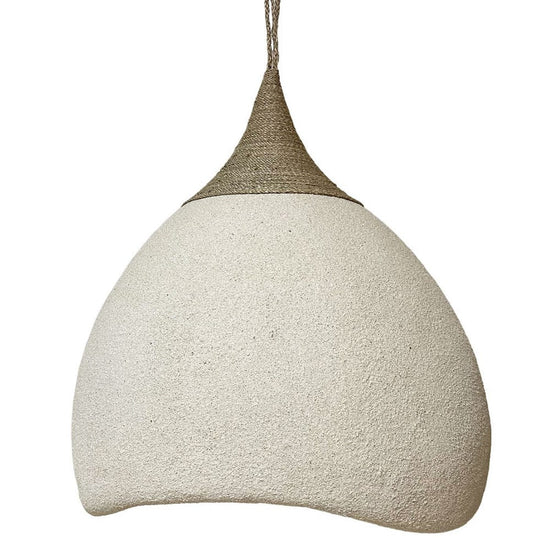 Obi Sand Dome Pendant Light - Natural