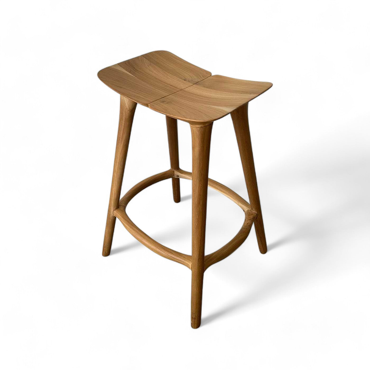 Olsen Natural Teak Bar Stool