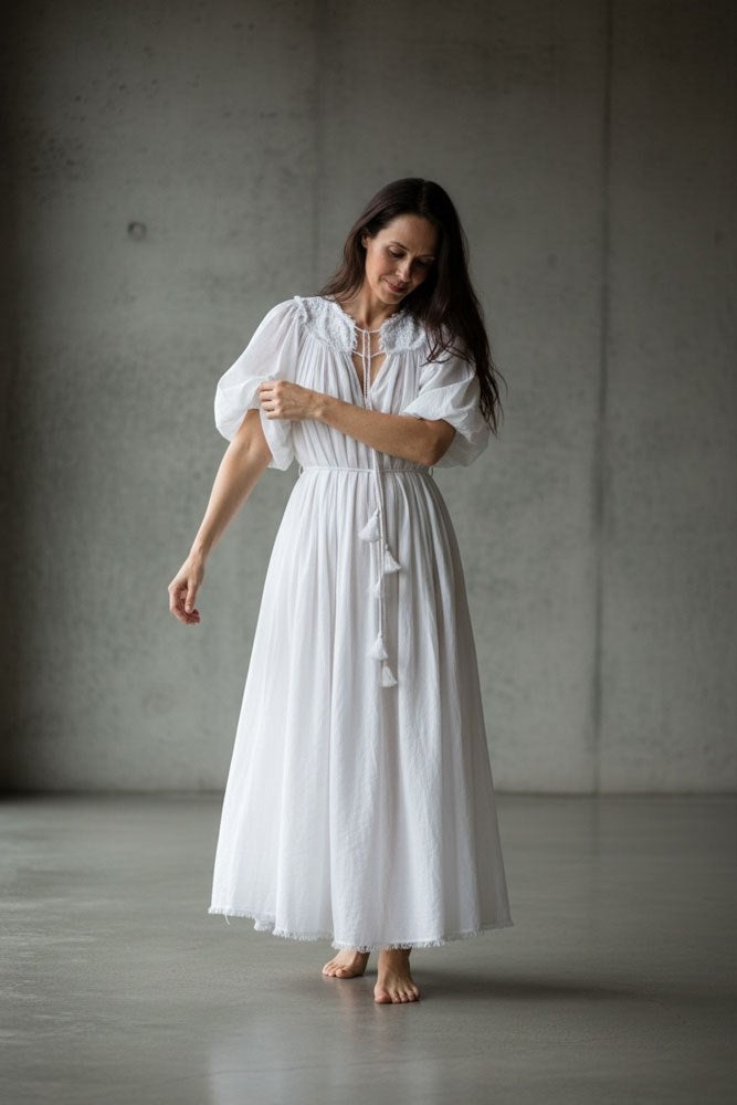 Ophelia Dress - White