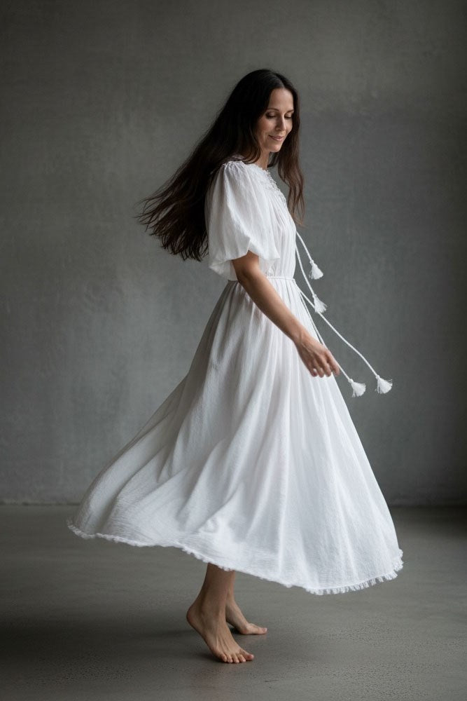 Ophelia Dress - White