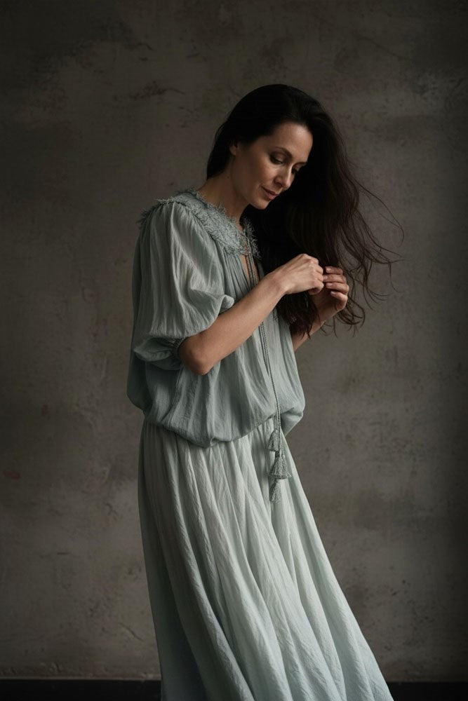 Ophelia Top - Ice Blue