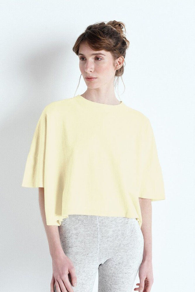 Ouky T-shirt - Vintage Custard