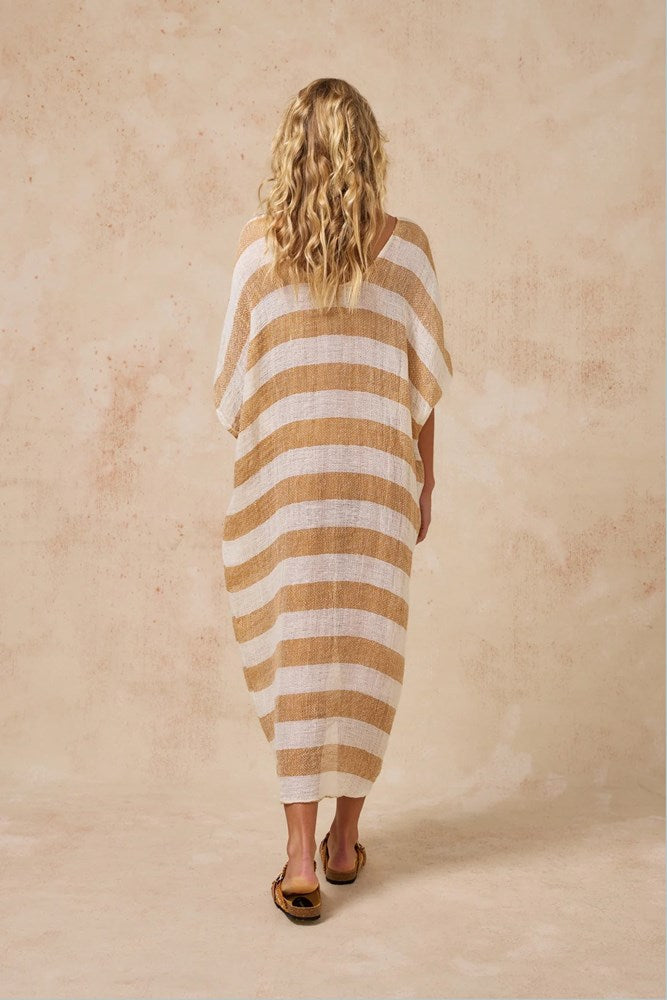 Paiga Dress - Oro Stripe