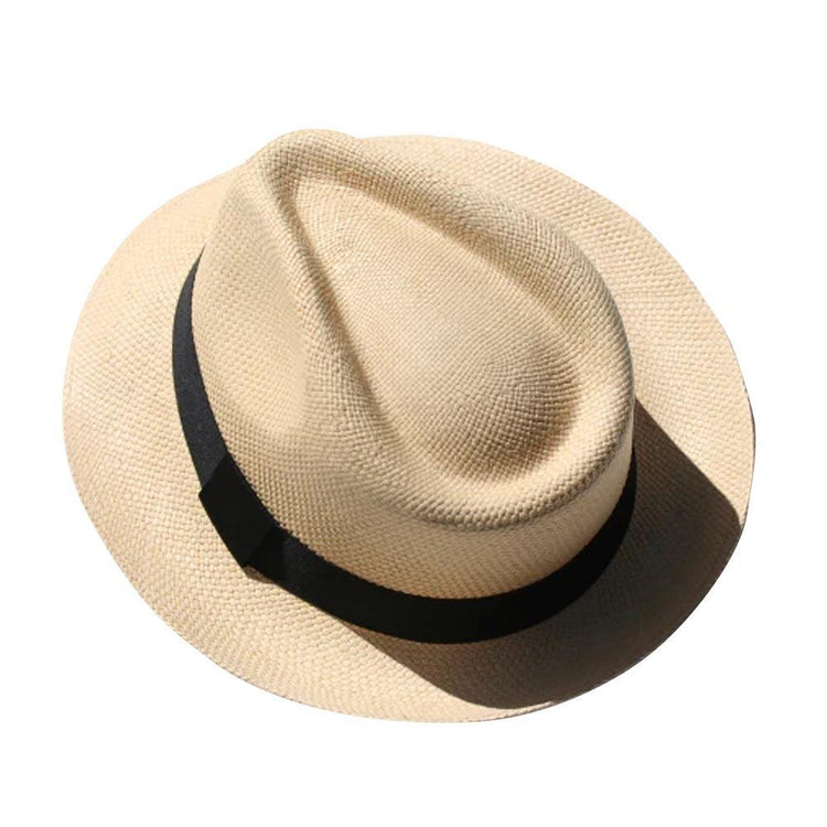 Panama Straw Fedora Hat in Sand