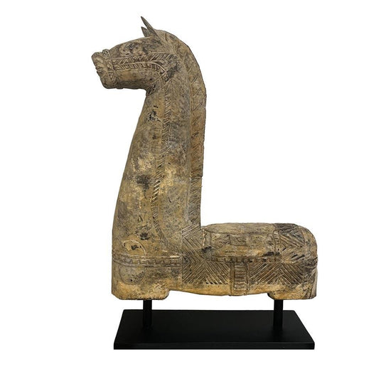 Pegasus Timber Horse Statue