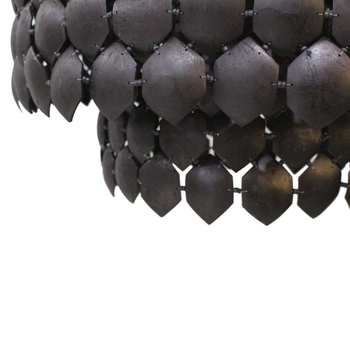 Piatos Coconut Shell Chandelier - Black