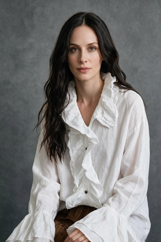 Pierrot Cotton Shirt - White