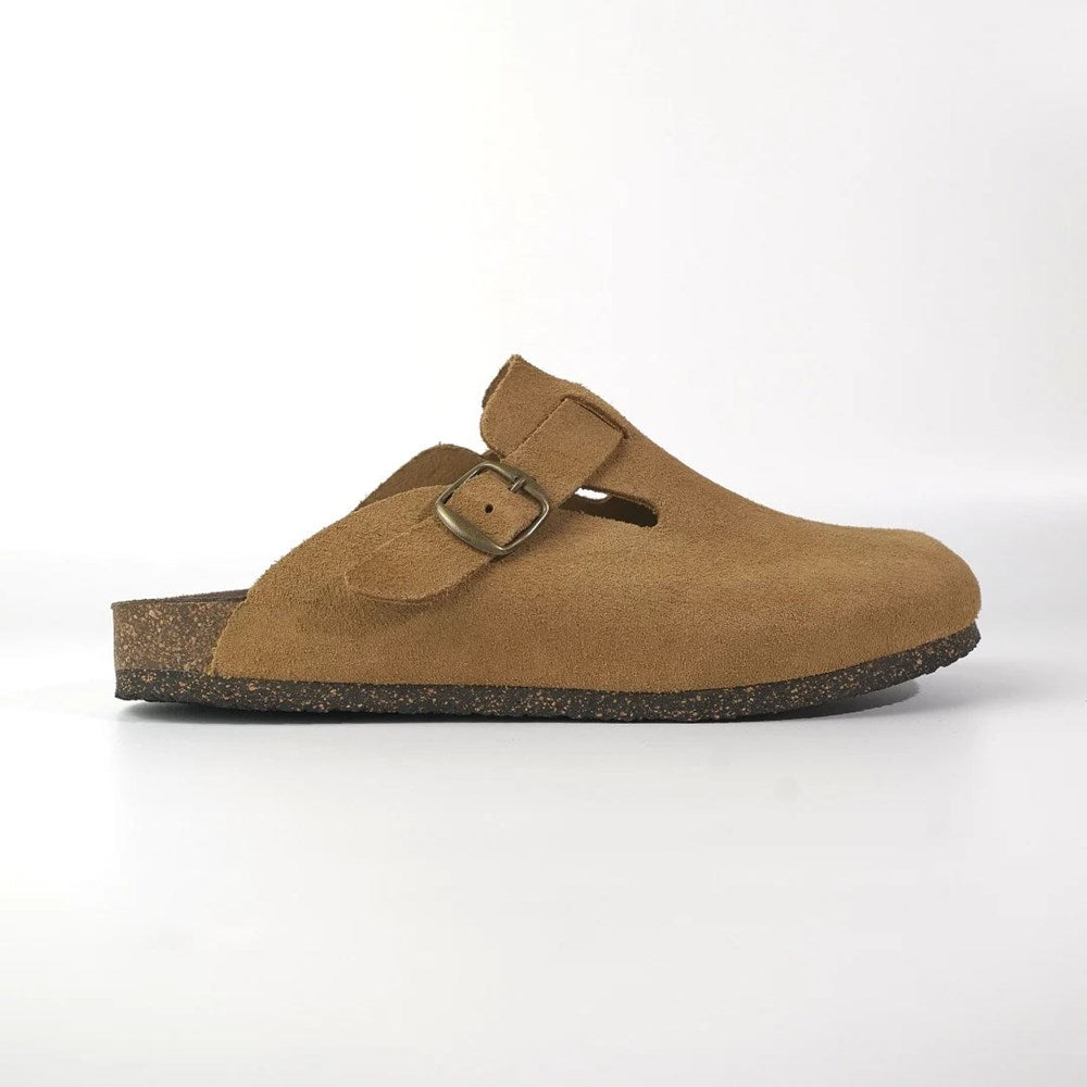 Pluri Daim Suede Slide - Tan