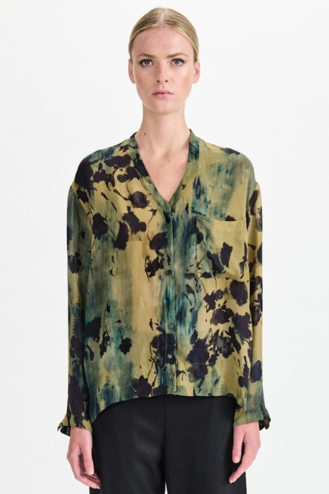 Printed Blouse - Green