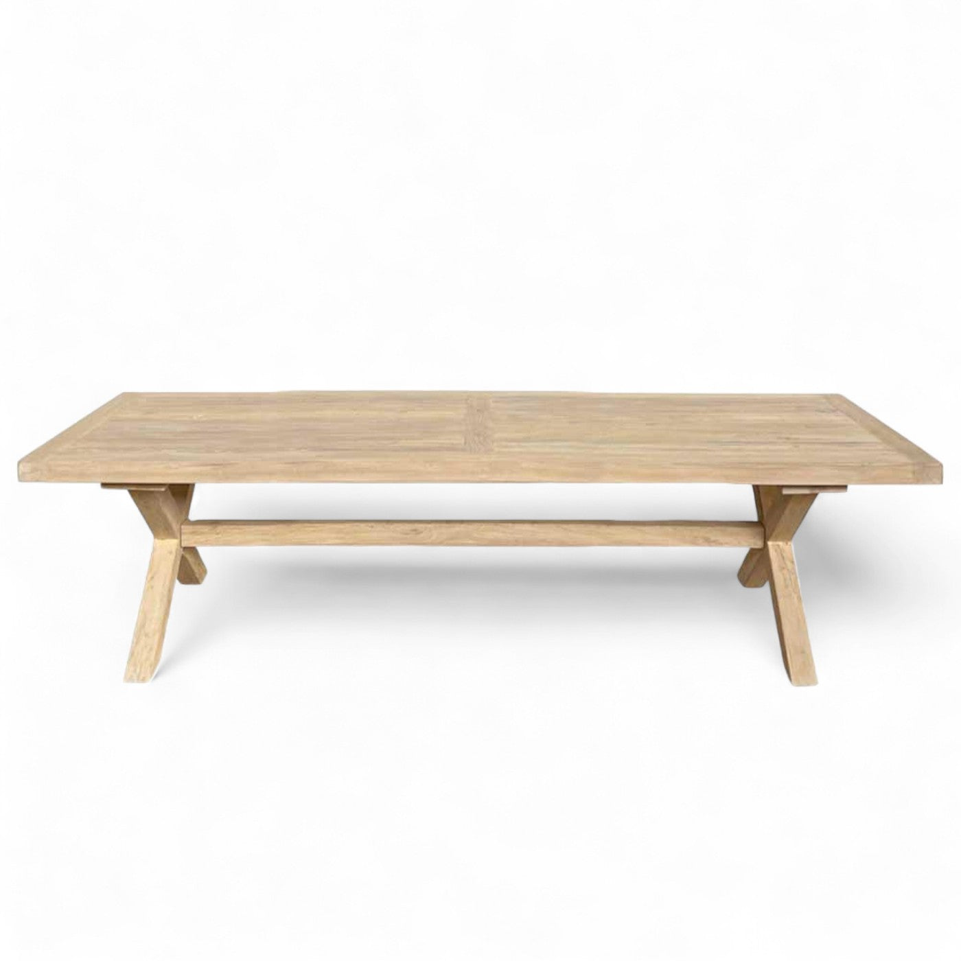 Provence Raw Elm Dining Table 2.4m Seats 8