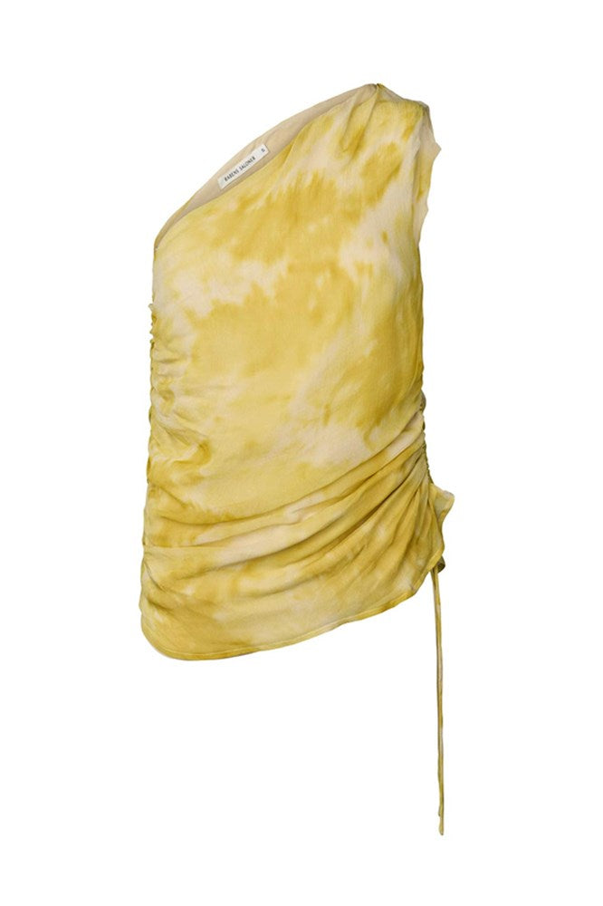 Ginna Fushion One Shoulder Top - Lemon Combo