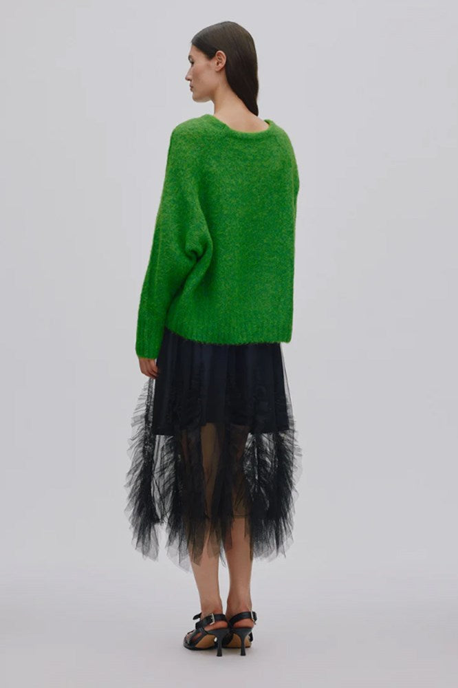 Glenda Frilly Tulle Skirt - Black - Rabens Saloner