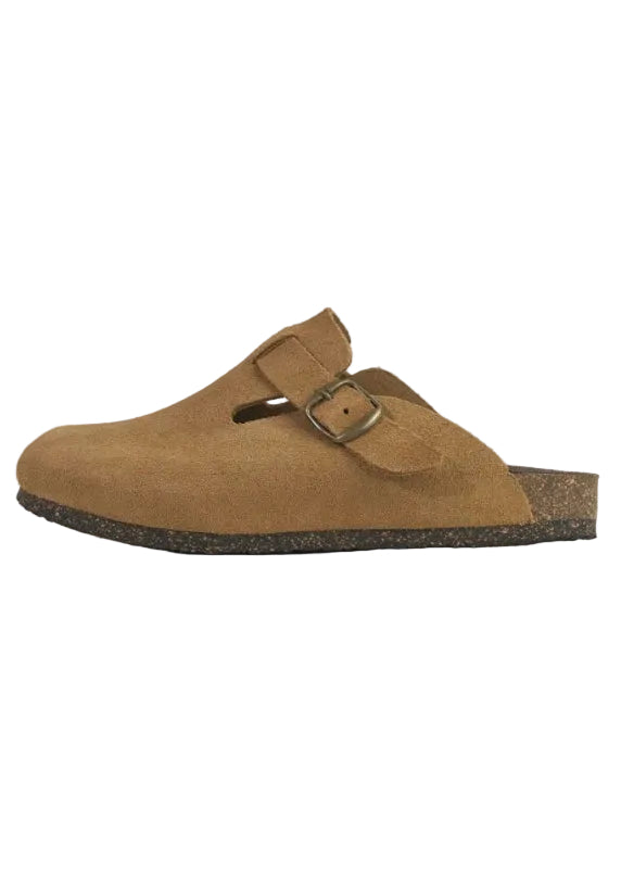 Pluri Daim Suede Slide - Tan