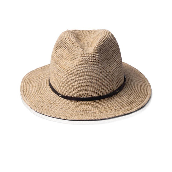 Ramse Straw Fedora Sun Hat - Natural