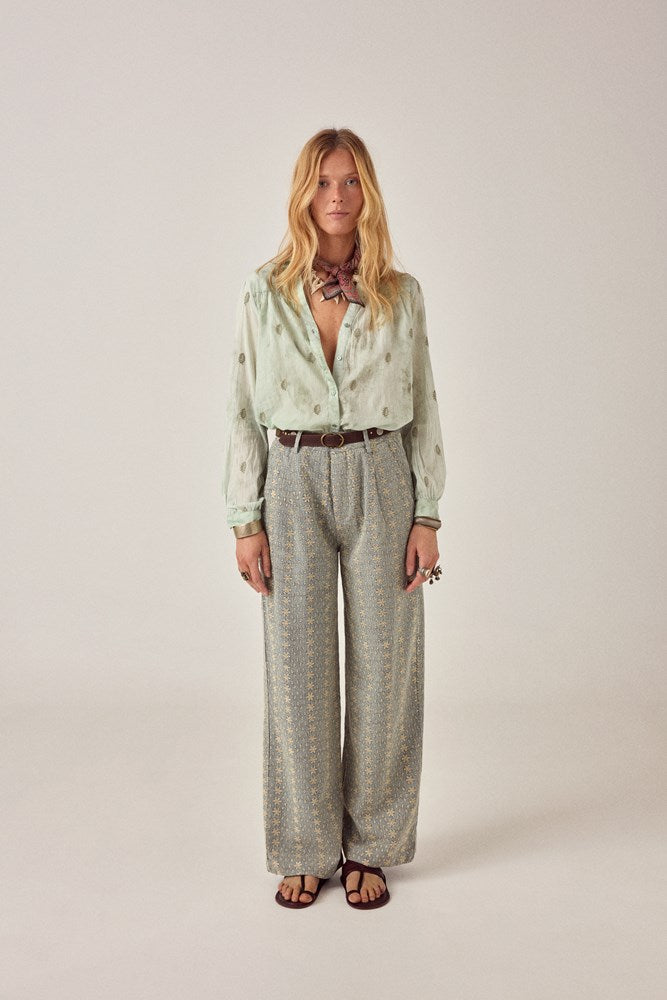 Rani Mineral Waves Shirt - Jade