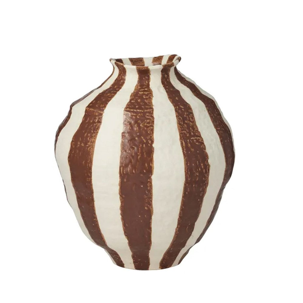 Rayas Ceramic Tan Vase