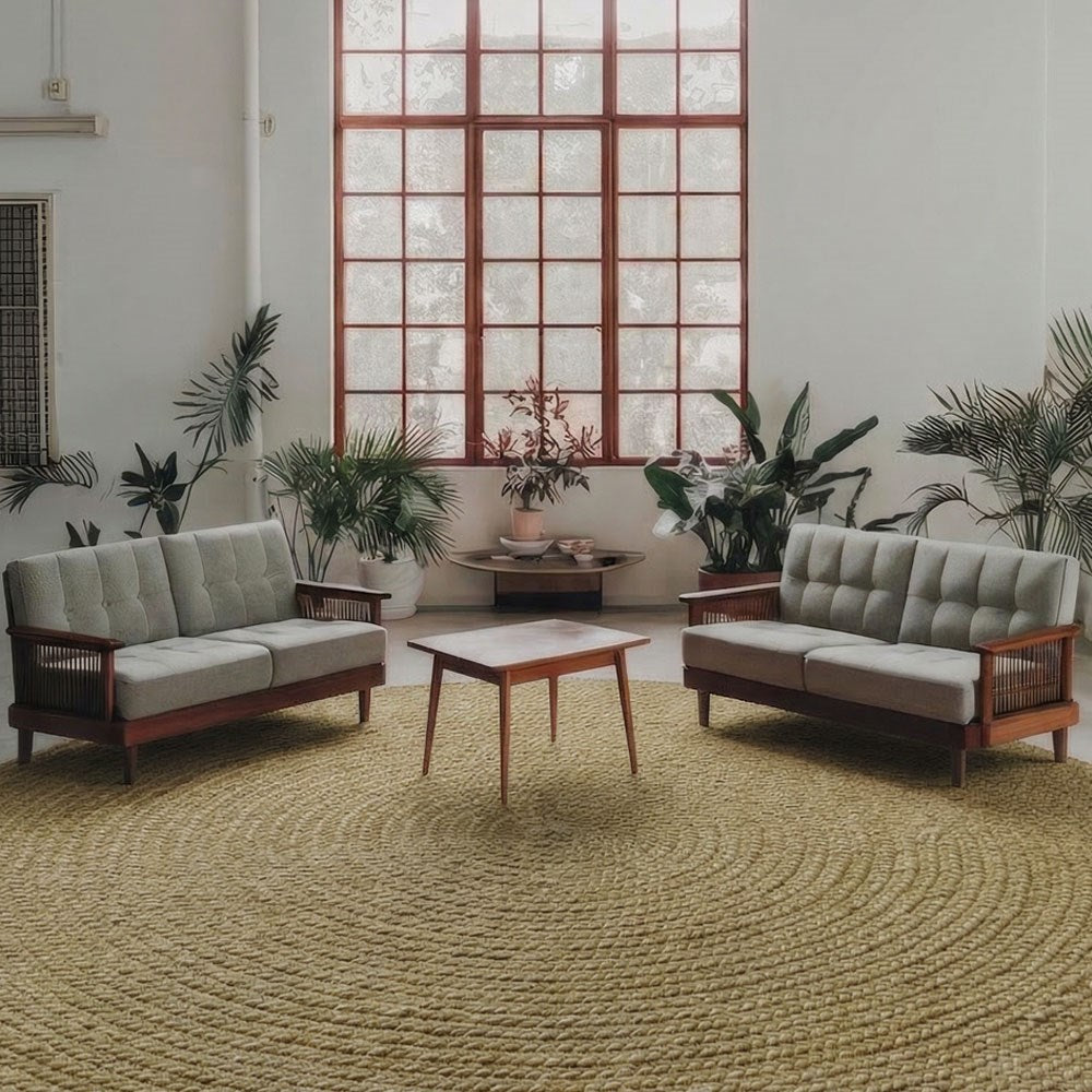 Rebecca Braided Round Rug - Brass