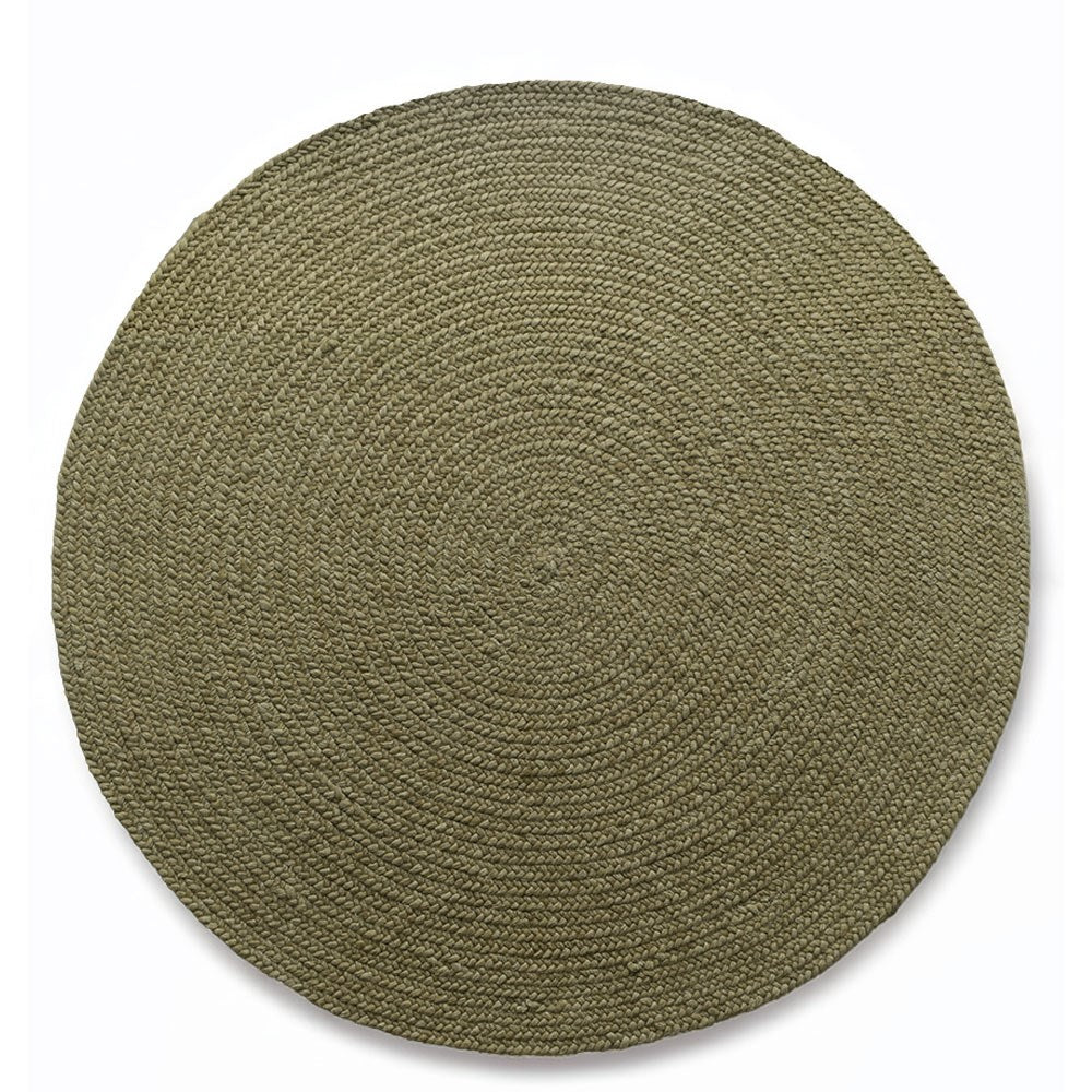 Rebecca Braided Round Rug - Brass